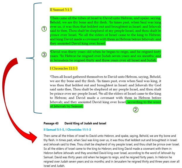 How passages are combined